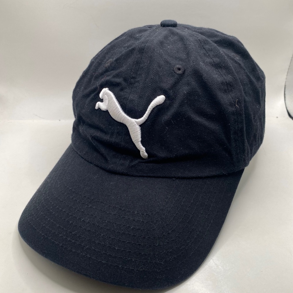 Puma Essentials Cap 052919-01‎ Baseball Hat Unisex Black White Logo Adjustable